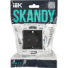 Розетка IEK SKANDY SK-R05Bl с заземлением без защитных шторок 16А черный SK-R11-16-K02